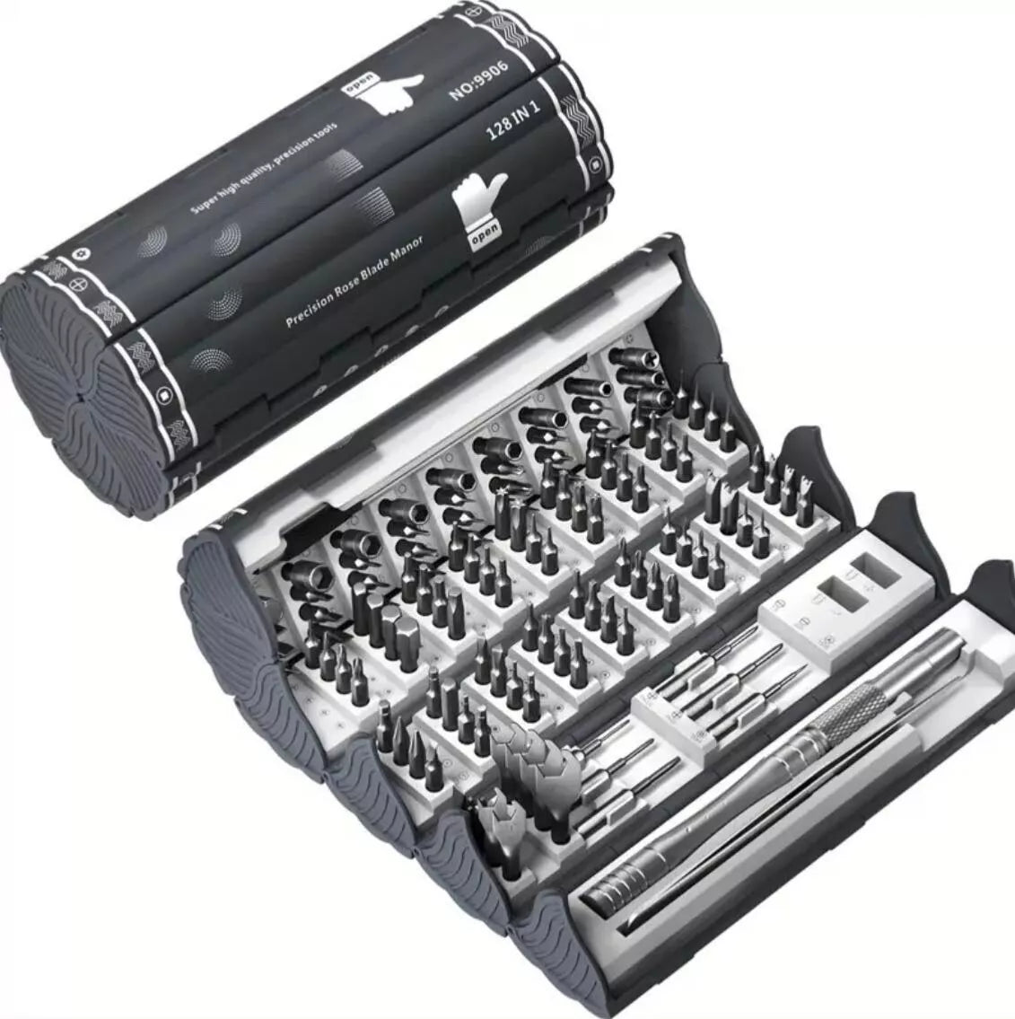 🔥Juego de destornilladores multifuncionales de acero de precisión 128 en 1🔥-50% oferta exclusiva