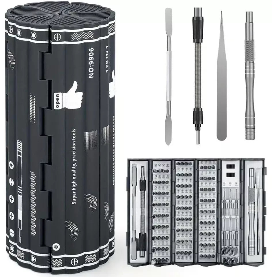 🔥Juego de destornilladores multifuncionales de acero de precisión 128 en 1🔥-50% oferta exclusiva